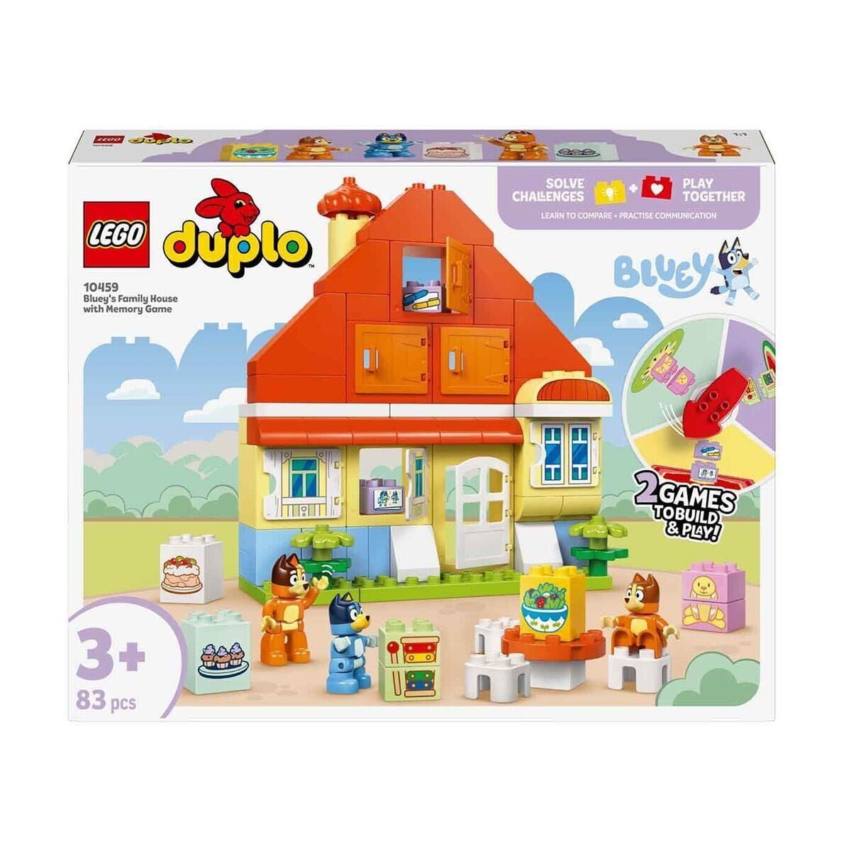 10459 Lego Duplo Bluey Ailesinin Evi Ve Hafıza Oyunu Parça +3 Yaş