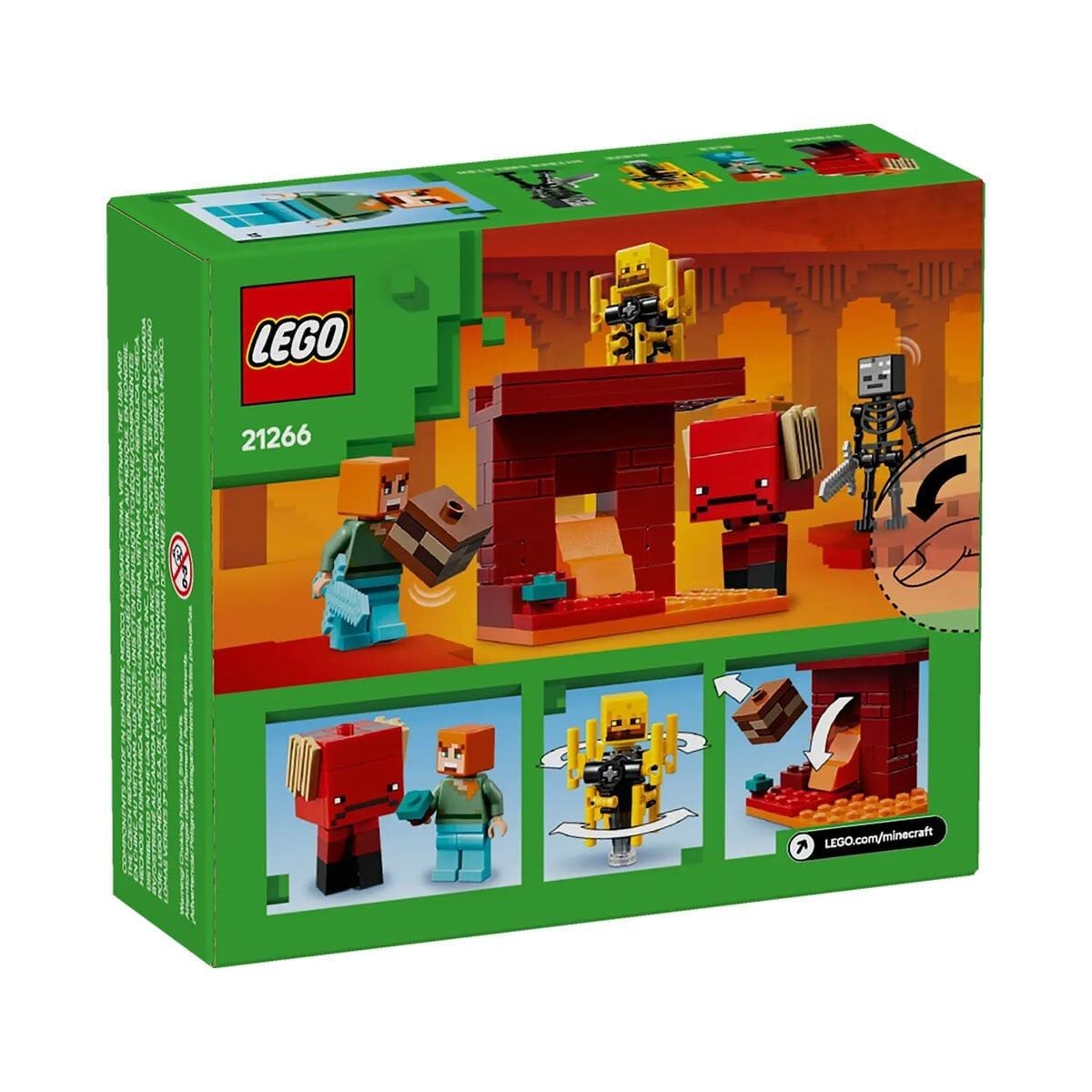 21266 Lego Minecraft Nether Lav Savaşı 99 Parça +6 Yaş