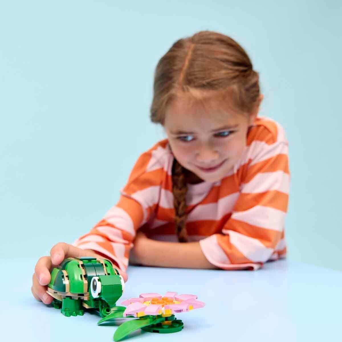 31377 Lego Creator 3In1 Kaplumbağa Ile Nilüfer Çiçeği 124 Parça +7 Yaş