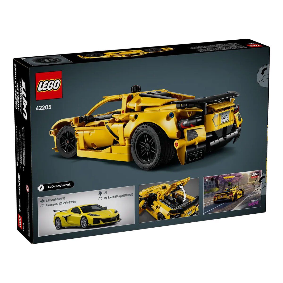 42205 Lego Technic Chevrolet Corvette Stingray 732 Parça +9 Yaş