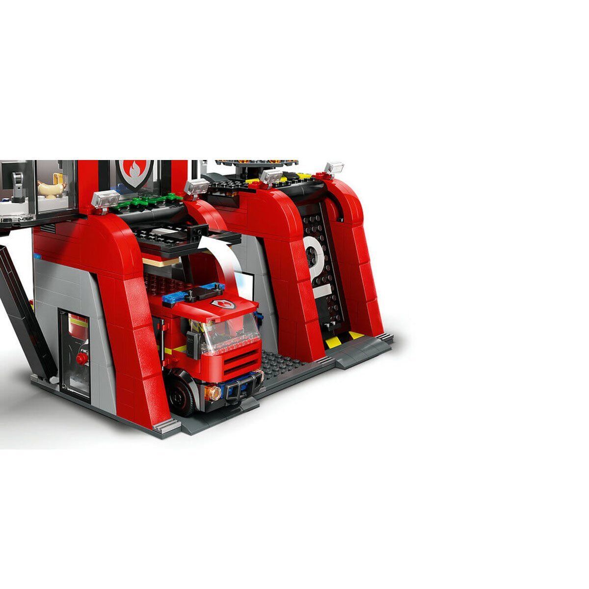 60414 Lego City İTfaiye Kamyon Ve İTfaiye Merkezi 843 Parça +6 Yaş