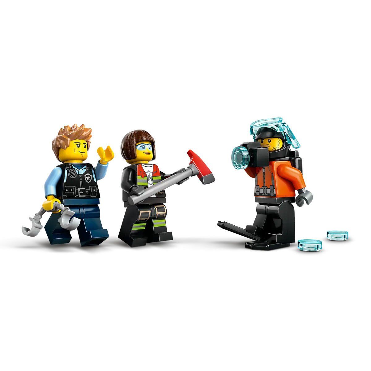60462 Lego City Helikopter, İTfaiye Kamyonu Ve Denizaltı 874 Parça +7 Yaş