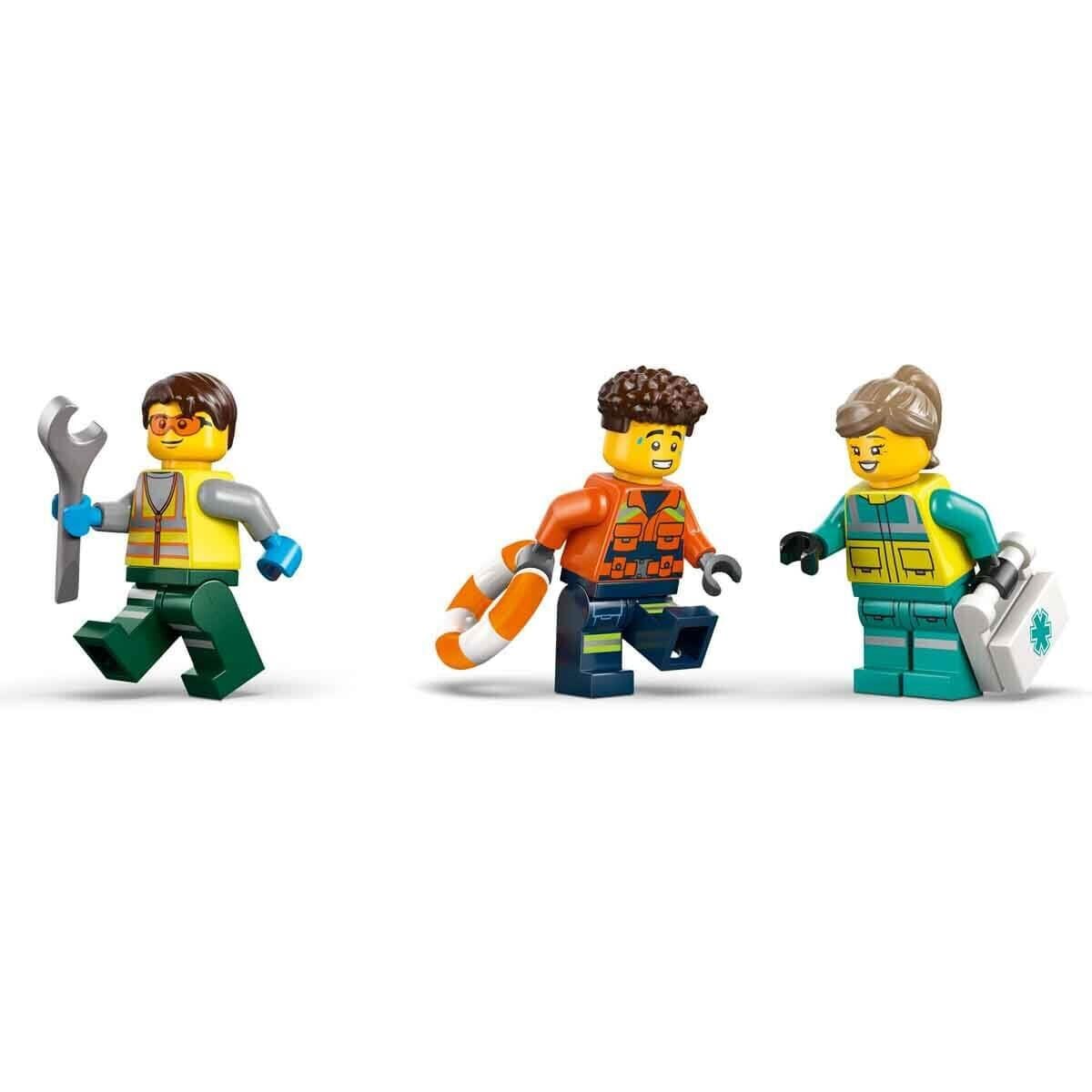 60505 Lego City Uçak, Servis Kamyonu Ve Hoverkraft 990 Parça +7 Yaş