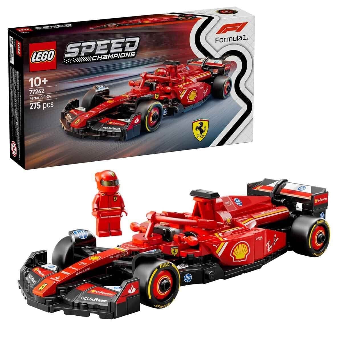 77242 Lego Speed Champ.Ferrari Sf-24 F1 Yarış Arabası 275 Parça +10 Yaş