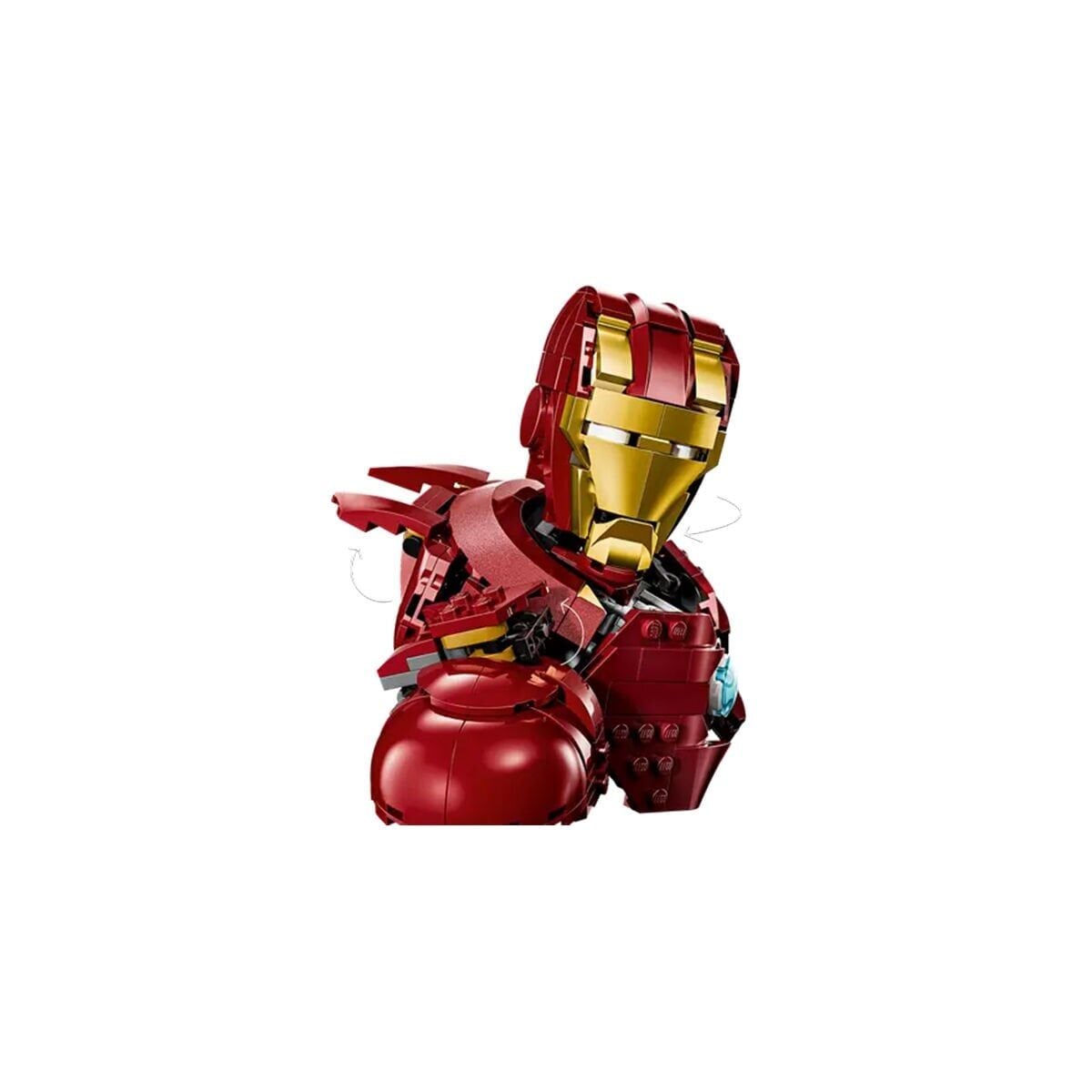 76327 Lego Marvel Iron Man Mk4 Büstü 436 Parça +18 Yaş