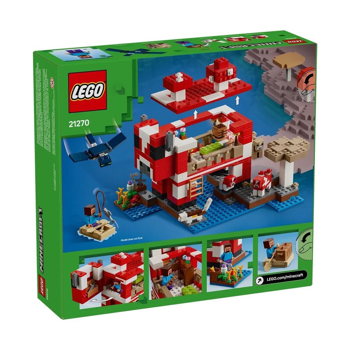 21270 Lego Minecraft Mooshroom Evi 500 Parça +8 Yaş