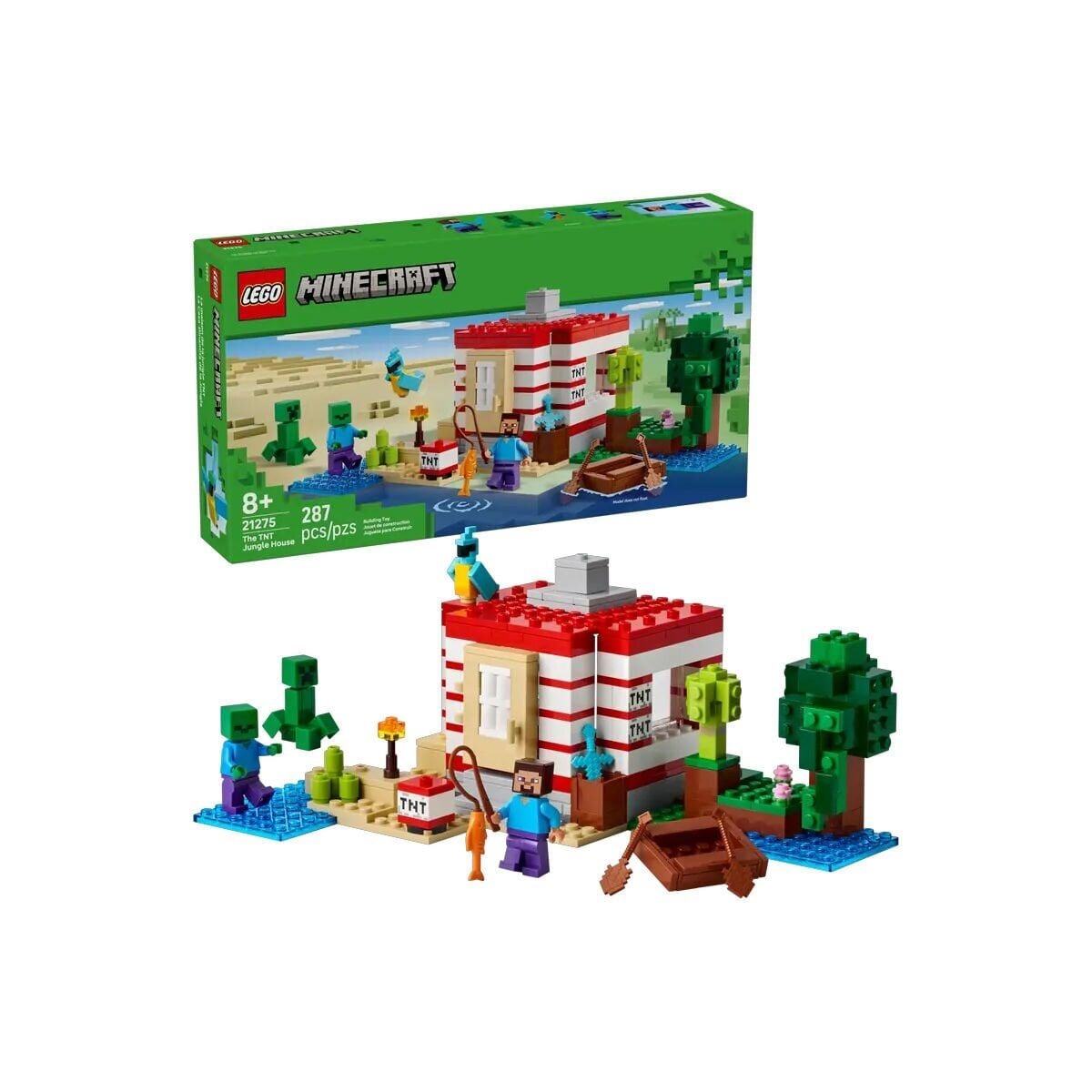 21275 Lego Minecraft Tnt Orman Evi 287 Parça +8 Yaş