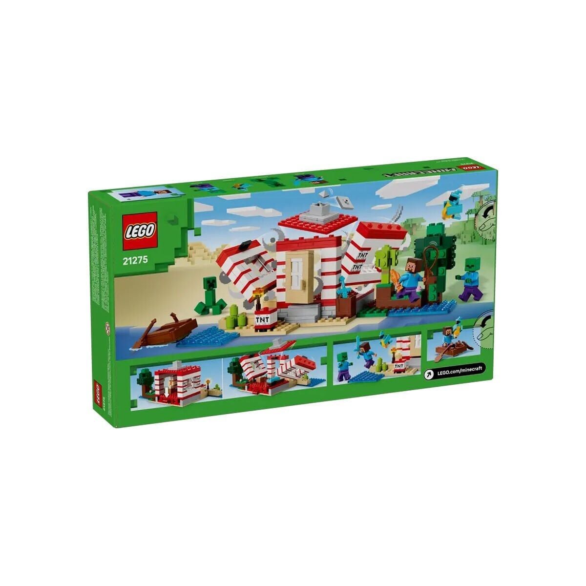 21275 Lego Minecraft Tnt Orman Evi 287 Parça +8 Yaş