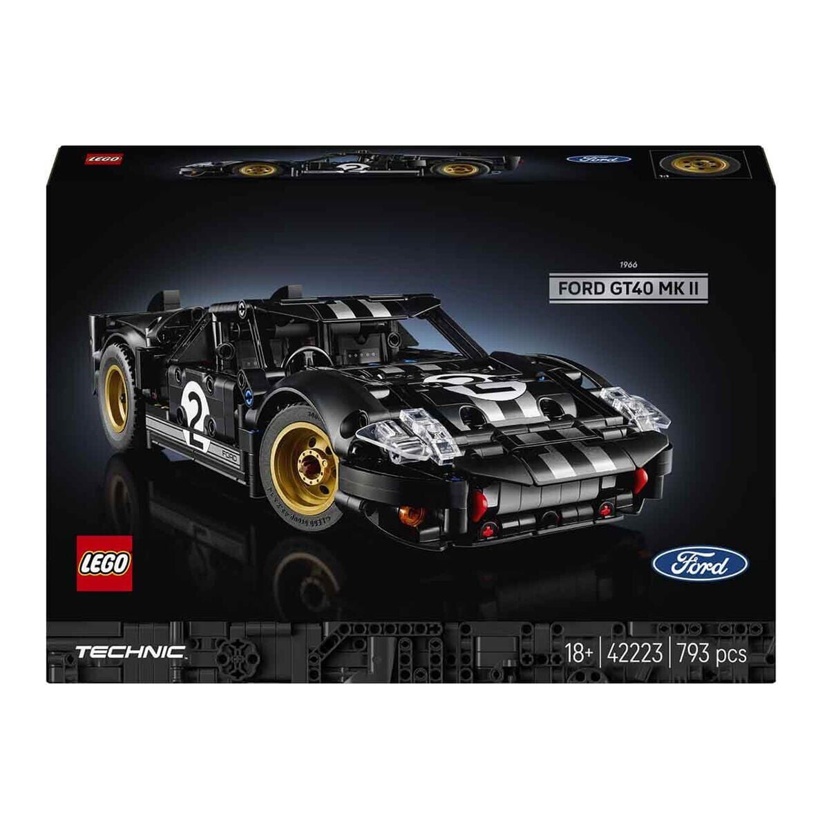 42223 Lego Technic 1966 Ford Gt40 Mkii 793 Parça +18 Yaş