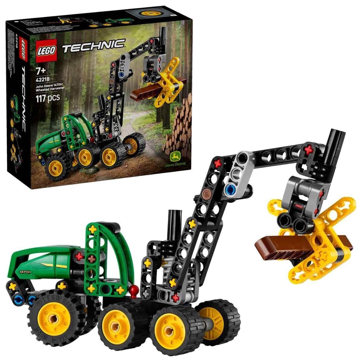 42218 Lego Technic John Deere 1470H Tekerlekli Orman Makinesi 117 Parça +7 Yaş