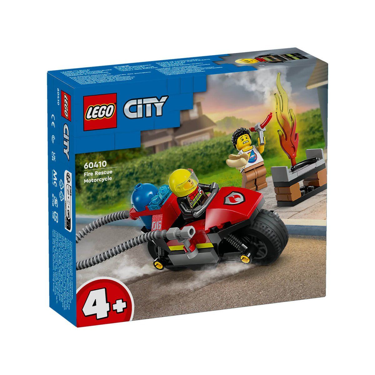 Lego City İtfaiye Kurtarma Motosikleti 57 Parça +6 Yaş Lego City