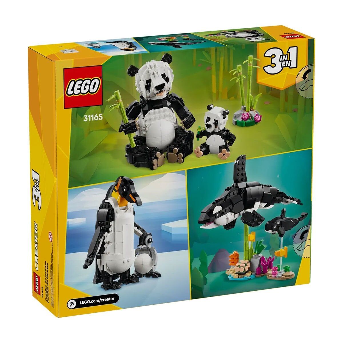 31165 Lego Creator 3In1 - Panda Ailesi 626 Parça +8 Yaş