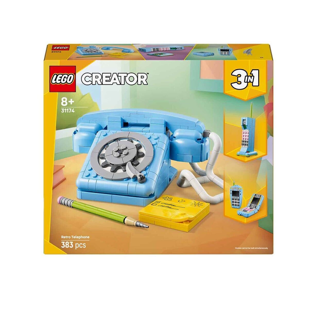 31174 Lego Creator 3In1 - Retro Telefon 383 Parça +8 Yaş