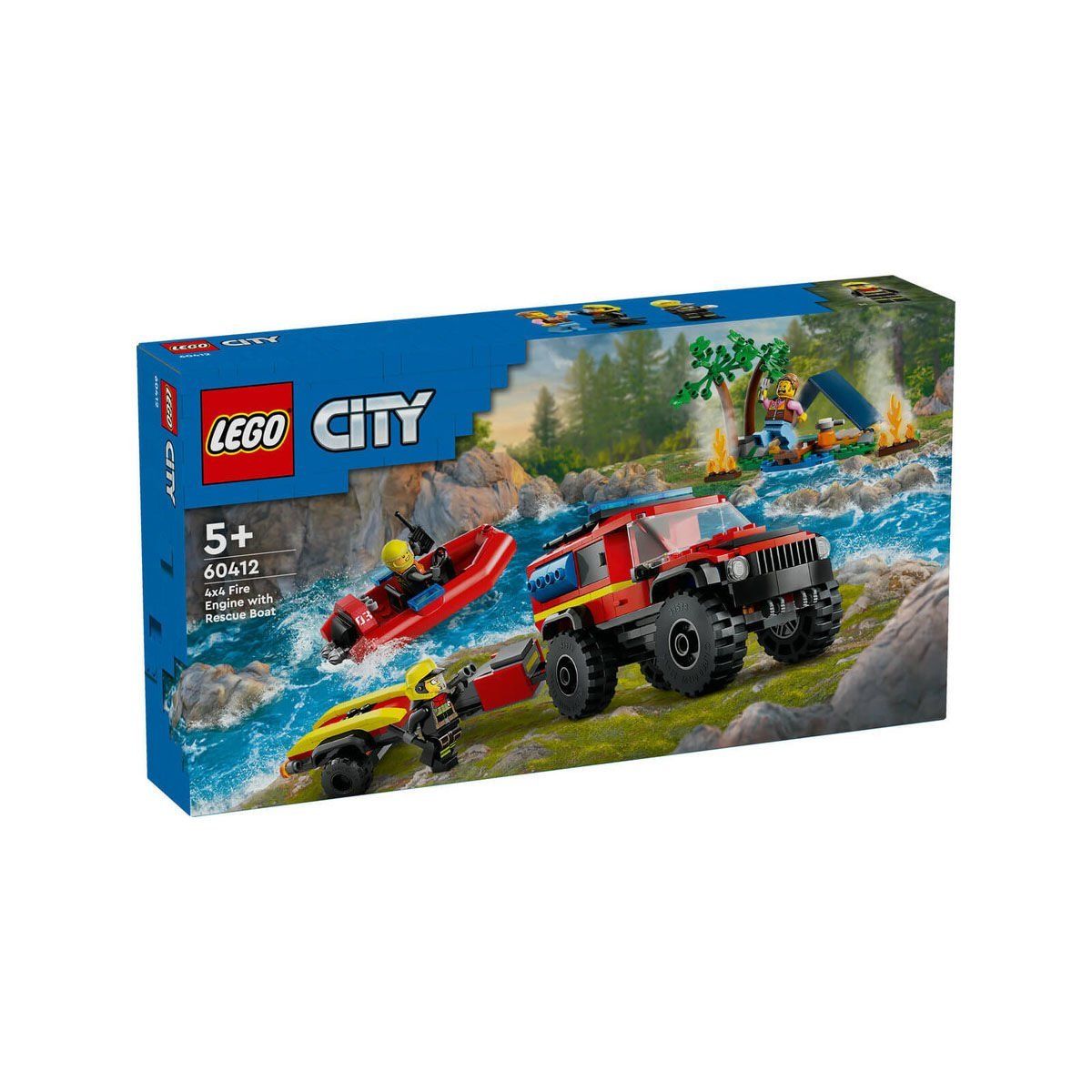 Lego-Lego® City 4x4 Kurtarma Botlu İtfaiye Kamyonu 301 Parça +5 Yaş-Lego City-1-Milagron.com