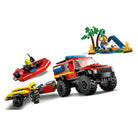 Lego-Lego® City 4x4 Kurtarma Botlu İtfaiye Kamyonu 301 Parça +5 Yaş-Lego City-3-Milagron.com