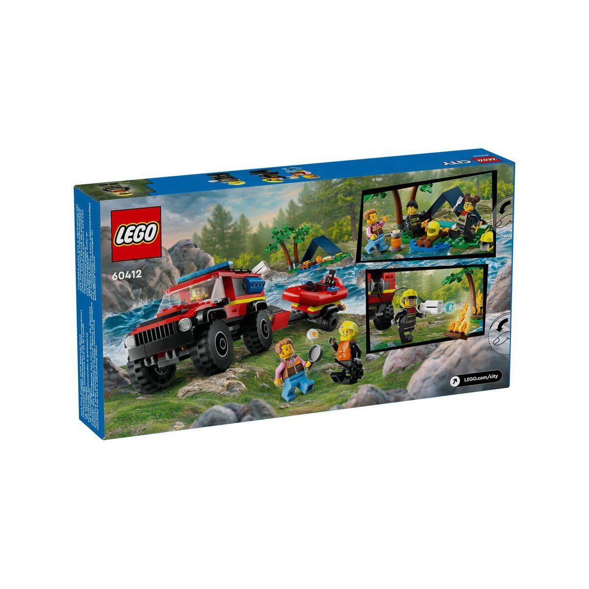 Lego-Lego® City 4x4 Kurtarma Botlu İtfaiye Kamyonu 301 Parça +5 Yaş-Lego City-5-Milagron.com