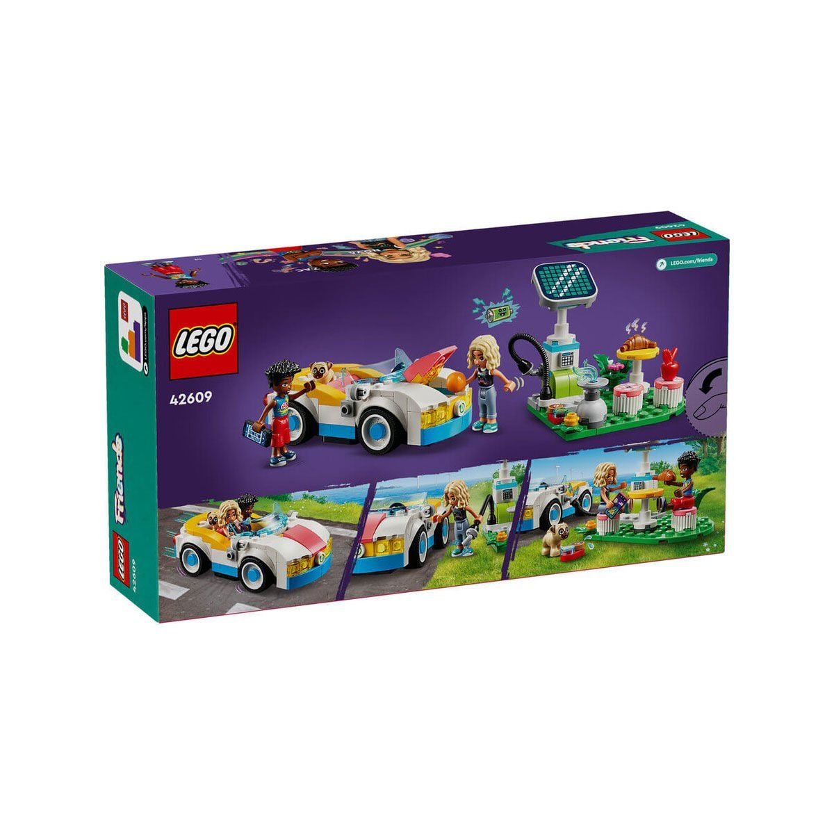 Lego-Lego® Friends Elektrikli Araba Ve Şarj İstasyonu 170 Parça +6 Yaş-Lego Friends-3-Milagron.com