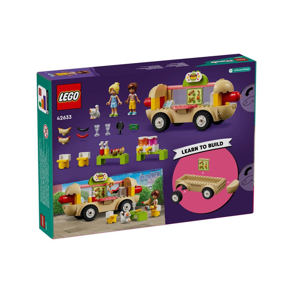 Lego-Lego® Friends Sosisli Sandviç Arabası 100 Parça +4 Yaş-Lego Friends-3-Milagron.com