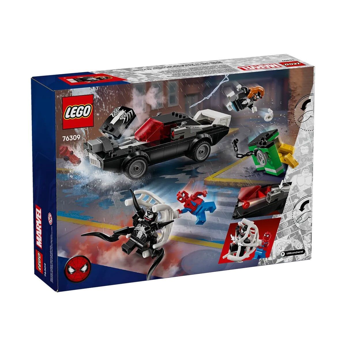 76309 Lego Marvel Örümcek Adam Ve Venom Arabasına Karşı 254 Parça +7 Yaş