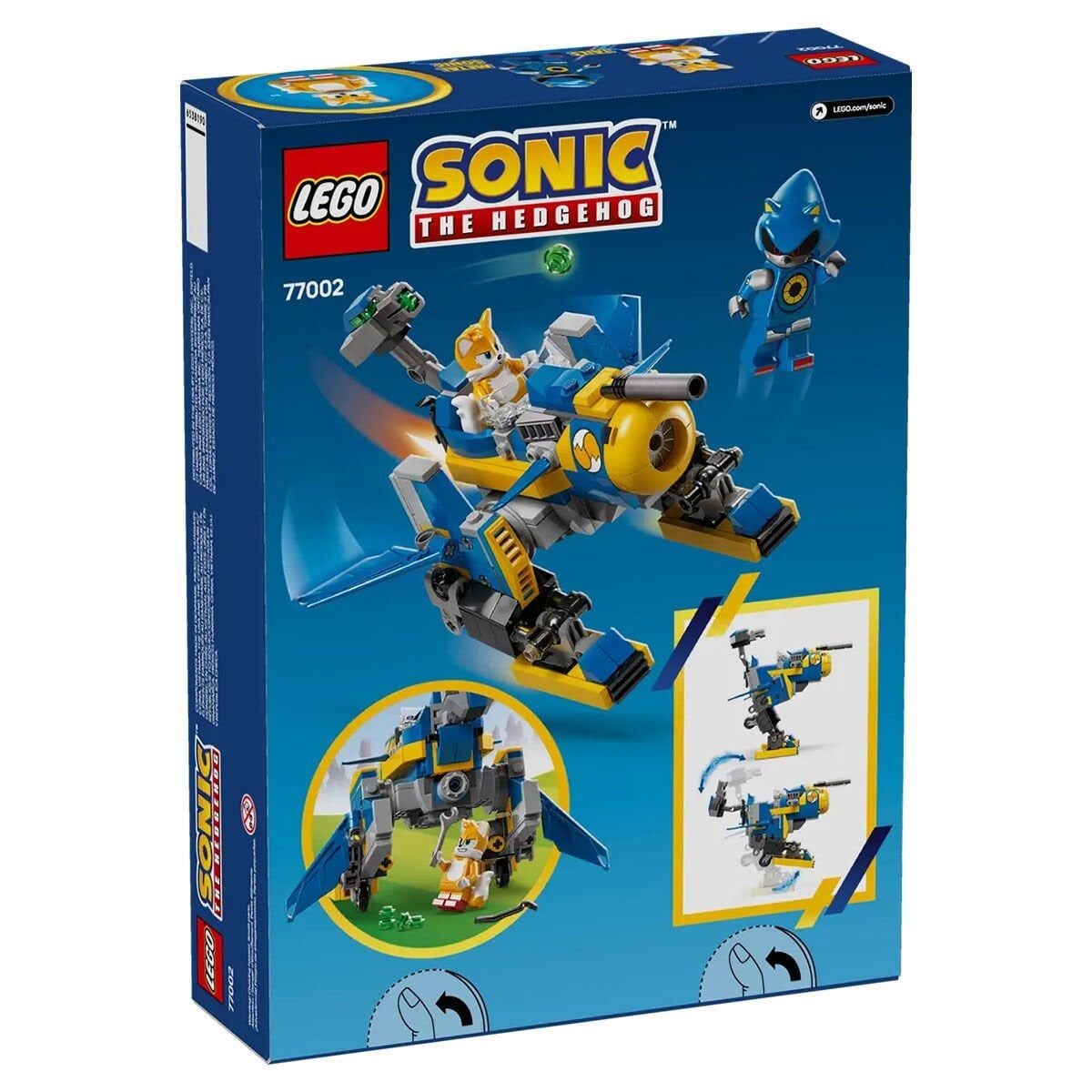 77002 Lego Sonic The Hedgehog Cyclone Ve Metal Sonice Karşı 290 Parça +8 Yaş