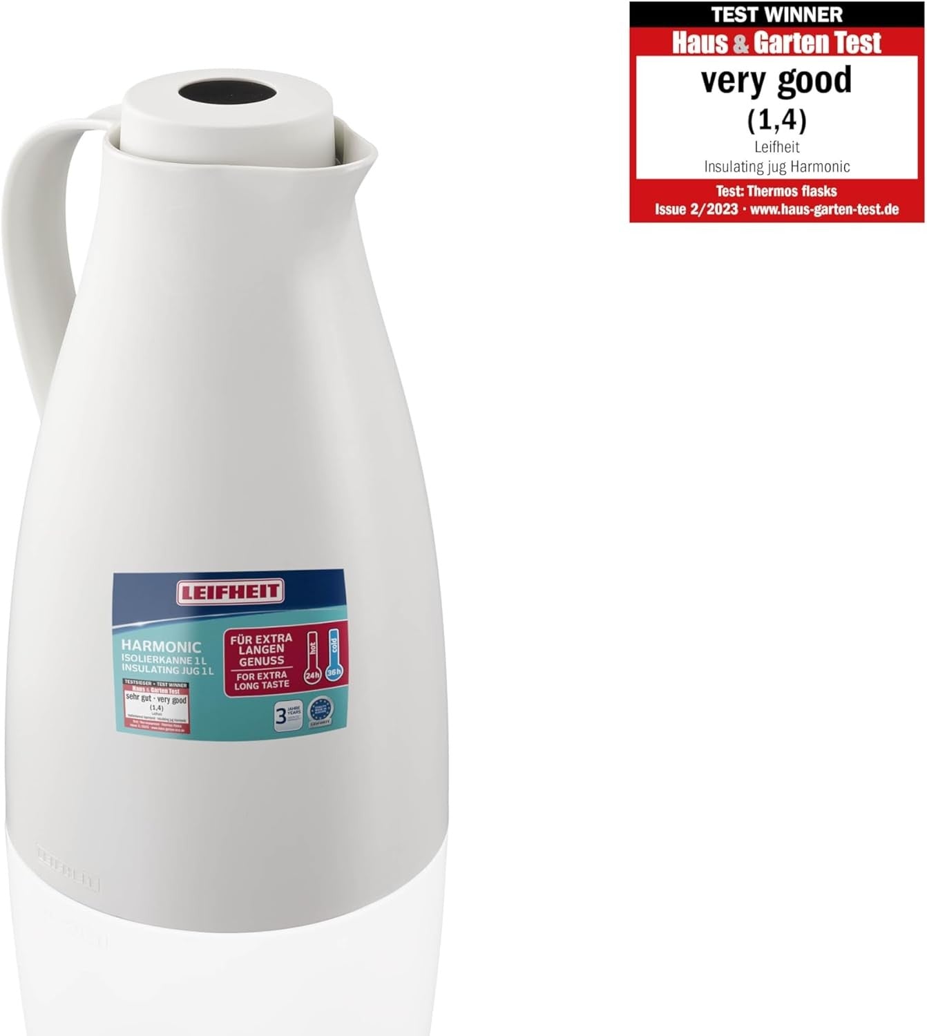 Leifheit Harmonic Termos 1 Litre Beyaz Lfh28542
