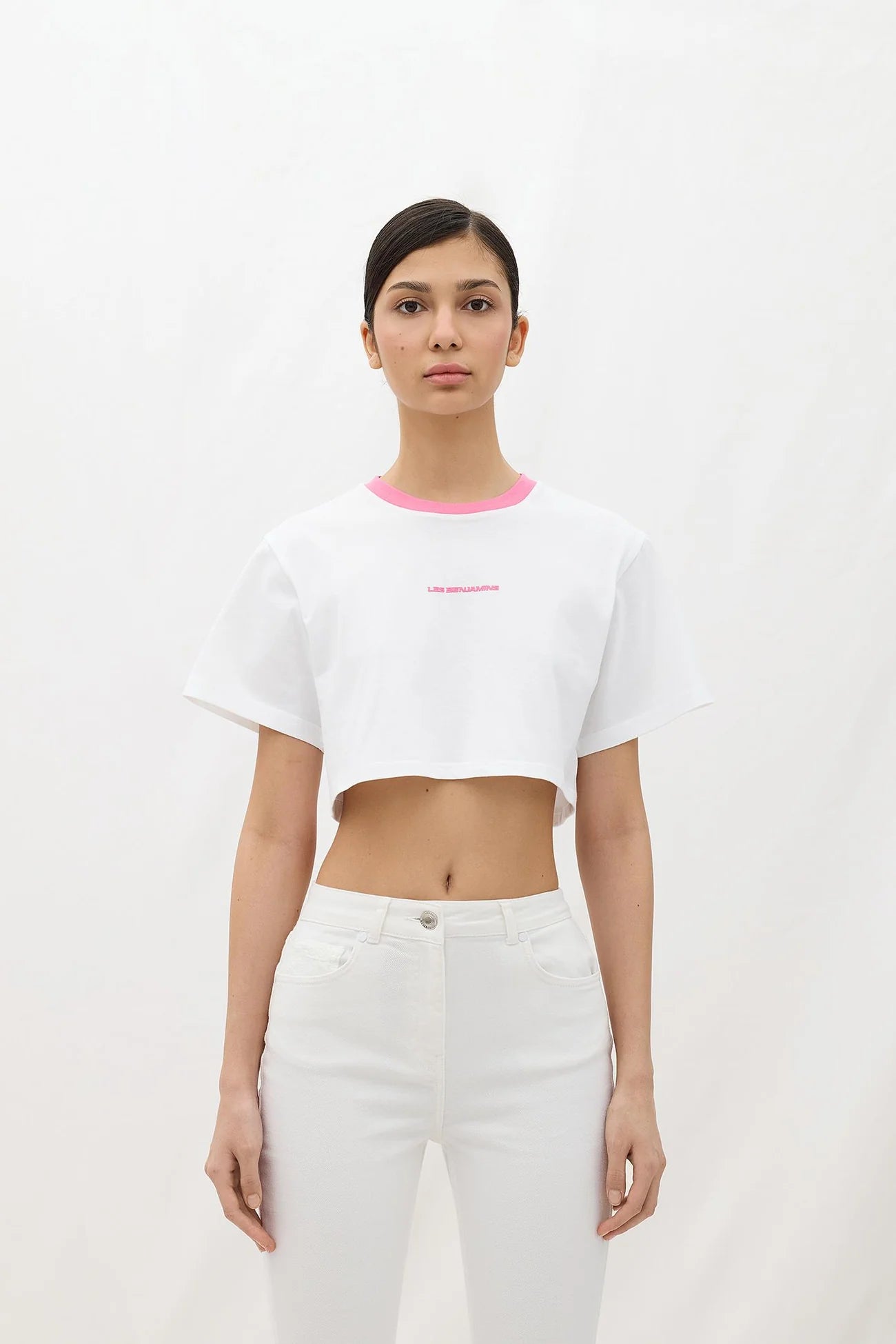 Les Benjamins-Crop Tee 002-Crop Top-1-Milagron.com