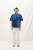 Les Benjamins-Denim Polo Tee 001-T-Shirts-3-Milagron.com