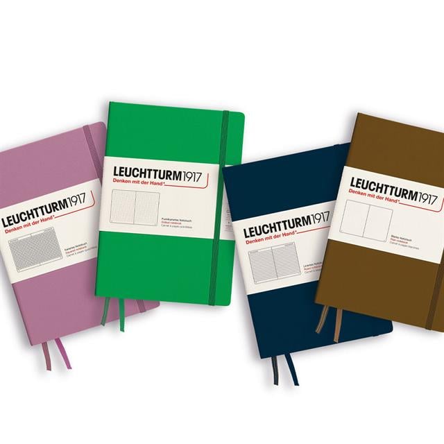 Leuchtturm 1917-2025 Colors Orta Boy (A5), Sert Kapak, 251 Sayfa, Kareli Defter Spring Leaf 372195-Defter-4-Milagron.com