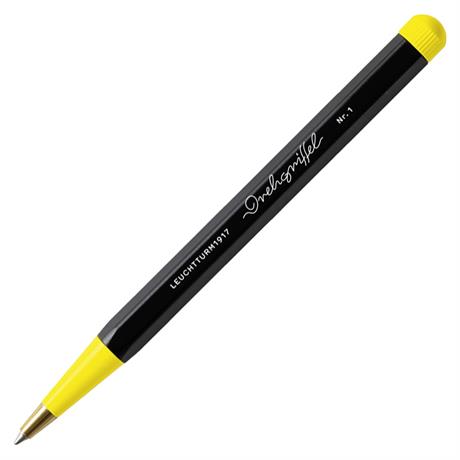 Leuchtturm 1917-Leuchtturm 1917 X Bauhaus Edition Drehgriffel Black / Yellow Ballpoint Pen Tükenmez Kalem 366571-Tükenmez Kalem-1-Milagron.com
