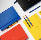 Leuchtturm 1917-Leuchtturm 1917 X Bauhaus Edition Drehgriffel Red / Blue Ballpoint Pen Tükenmez Kalem 366205-Tükenmez Kalem-5-Milagron.com