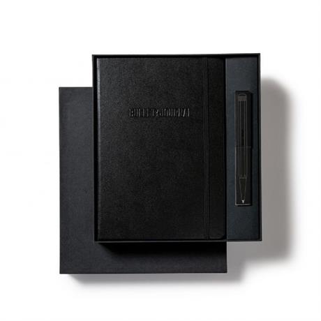 Leuchtturm 1917-Leuchttrum 1917 Bullet Journal All Black Stealth Collector's Set Limited Edition Kalem, Defter Ve Kitap Ayracı 369716-Hediye Seti-1-Milagron.com