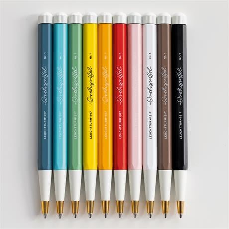 Leuchtturm 1917-Drehgriffel No.1 Mavi Mürekkepli Tükenmez Kalem Red 362455-Tükenmez Kalem-3-Milagron.com