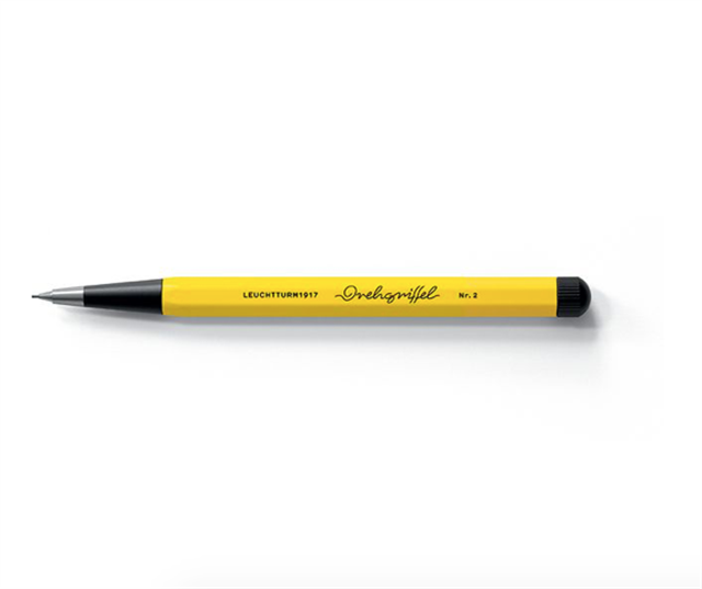 Leuchtturm 1917 X Bauhaus Drehgriffel Nr.2 Mekanik Uçlu Kalem Lemon/Black 371286