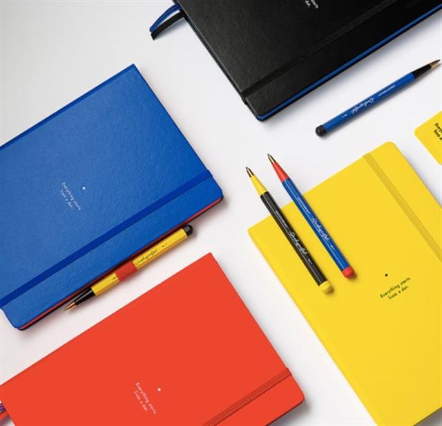 Leuchtturm 1917 X Bauhaus Drehgriffel Nr.2 Mekanik Uçlu Kalem Black/Royal Blue 371284