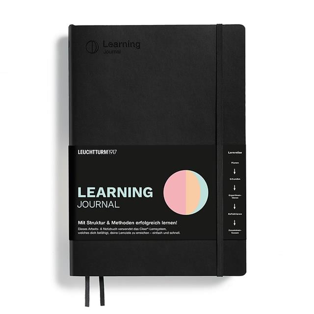Leuchtturm 1917-Leuchttrum 1917 Learning Journal Composition (B5), Flexcover, Black, Almanca 367496-Noktalı-1-Milagron.com