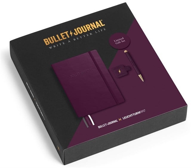 Leuchtturm 1917 Bullet Journal Collector'S Set Limited Edition Kalem, Defter Ve Kitap Ayracı Purple26 400430