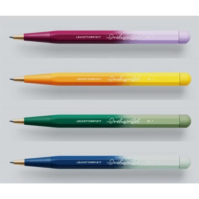 Leuchtturm 1917-Leuchtturm1917 Drehgriffel Nr. 1 Tükenmez Kalem 2025 Limited Handmade Gradient Edition Port Red / Lilac 372933-Tükenmez Kalem-4-Milagron.com