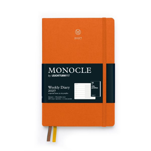 Leuchtturm1917 Monocle 2027 B6+ Sert Kapak English 2027 Haftalık Ajanda Orange 400464 - ÖnsiPariŞ