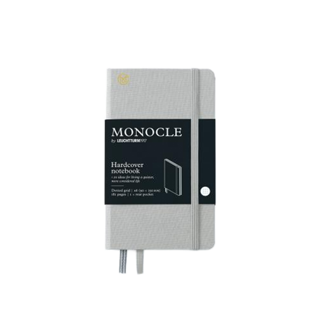 Leuchtturm1917 Monocle Sert Kapak A6 192 Numaralandırılmış Sayfa Noktalı Defter Light Grey 363363