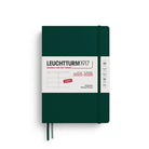 Leuchtturm 1917-Leuchtturm1917 Orta Boy (A5) 18 Aylık Haftalık Ajanda 2026 Sert Kapak, İngilizce, Forest Green372812-Özel Defterler-1-Milagron.com
