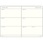 Leuchtturm 1917-Leuchtturm1917 Orta Boy (A5) 18 Aylık Haftalık Ajanda 2026 Sert Kapak, İngilizce, Siyah 372808-Özel Defterler-2-Milagron.com