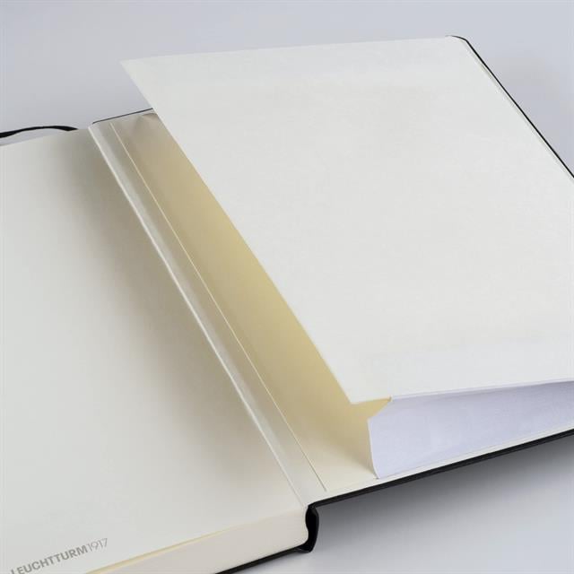 Leuchtturm 1917-Leuchtturm1917 Orta Boy (A5), Sert Kapak, 251 Sayfa, Çizgili Defter Port Red 359691-Çizgili-3-Milagron.com