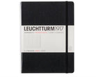 Leuchtturm 1917-Leuchtturm1917 Sert Kapak 100 Gr. Kağıt A5 Adres Defteri Black 330862-Özel Defterler-1-Milagron.com
