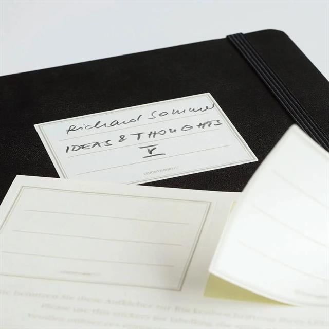 Leuchtturm 1917-Leuchtturm1917 Sert Kapak 100 Gr. Kağıt A5 Adres Defteri Black 330862-Özel Defterler-6-Milagron.com