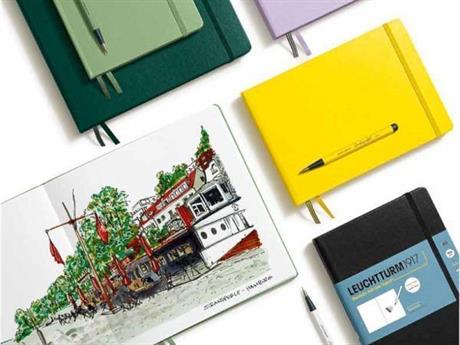 Leuchtturm 1917-Leuchtturm1917 Sketchbook Landscape Medium A5 112 Pages 210 X 145 Mm Black 362366-Çizgisiz (Düz)-6-Milagron.com