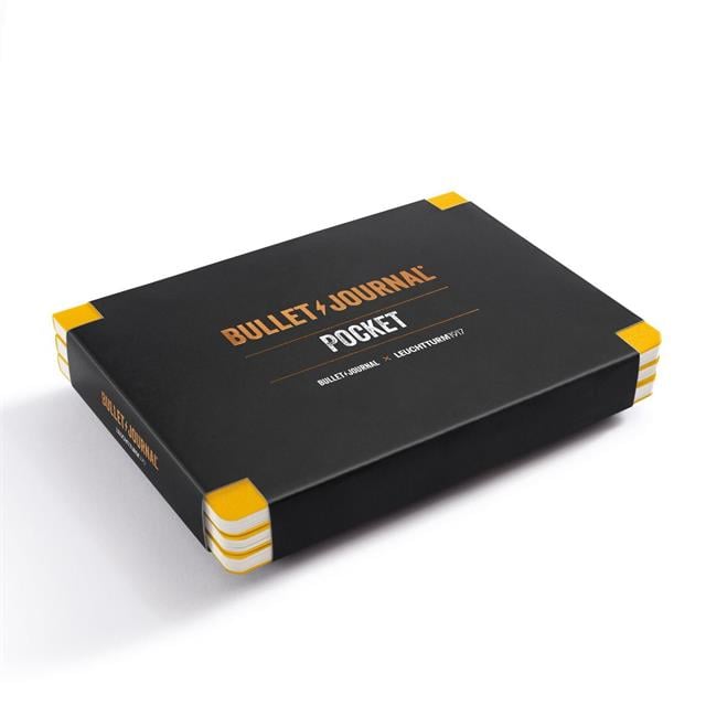Leuchtturm 1917-Leuchtturm1917 X Bullet Journal Limited Edition Pocket Not Defteri , 46 Numaralandırılmış Sayfa, Noktalı, Yellow24 371629-Defter-1-Milagron.com