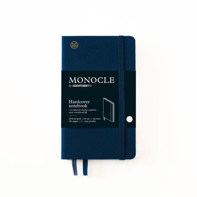 Leuchtturm 1917-Leuchtturm1917 X Monocle Limited Edition Defter A6, Sert Kapak, 192 Noktalı Sayfa Navy 363364-Noktalı-1-Milagron.com