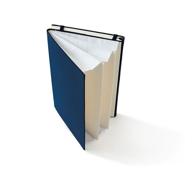 Leuchtturm 1917-Leuchtturm1917 X Monocle Limited Edition Defter Wallet B6+, Sert Kapak, 192 Noktalı Sayfa, Navy 363370-Noktalı-3-Milagron.com