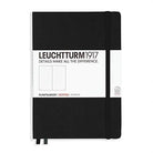 Leuchtturm 1917-Medium(a5) Sert Kapak, 251 Numaralandırılmış Kareli Sayfa Defter Black 315928-Defter-1-Milagron.com