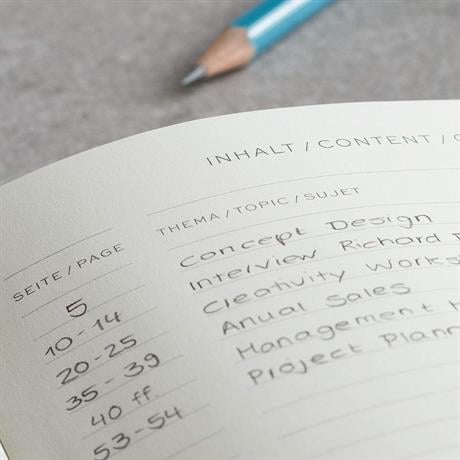 Leuchtturm 1917-Medium(a5) Sert Kapak, 251 Numaralandırılmış Kareli Sayfa Defter Black 315928-Defter-3-Milagron.com